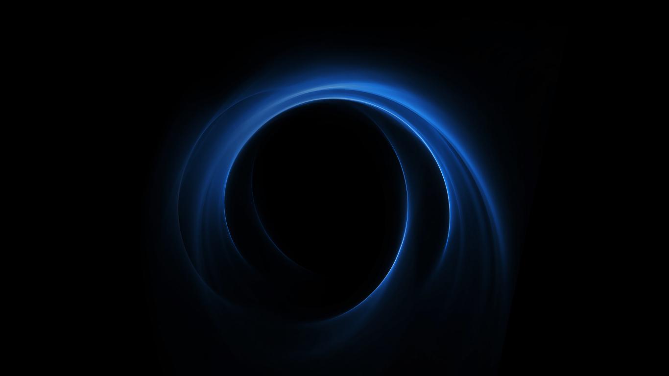 1366x768 Dark Blue Spiral Huawei Honor V8 Stock Wallpaper Background For Your XFCE Desktop