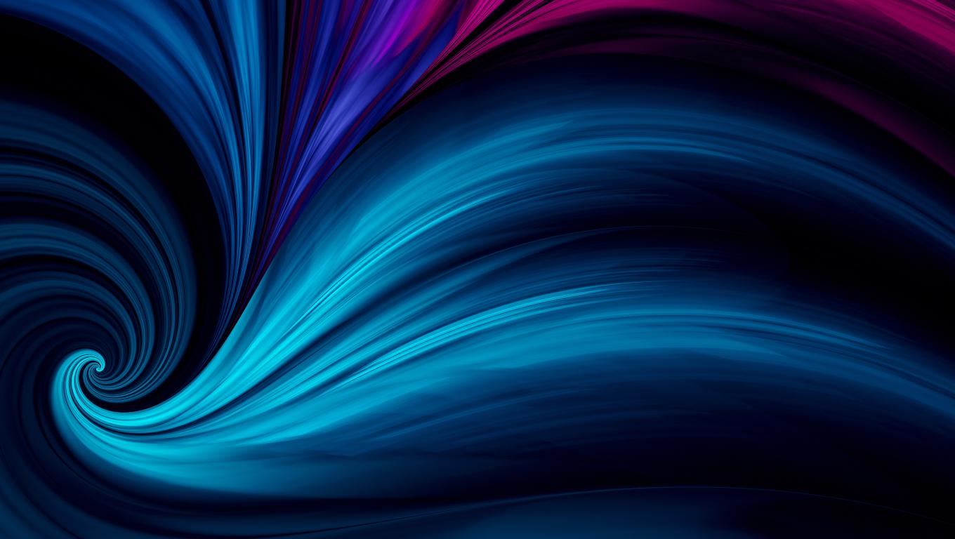 1360x768 Swirl Abstract Blue Huawei Stock Desktop Laptop HD Wallpaper, HD Abstract 4K Wallpaper, Image, Photo and Background