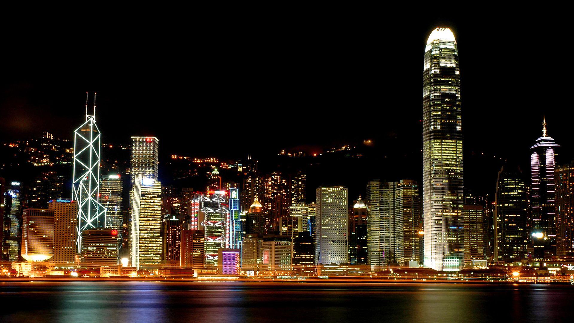 1920x1080 Night, background, city, lights, wallpaper, animated