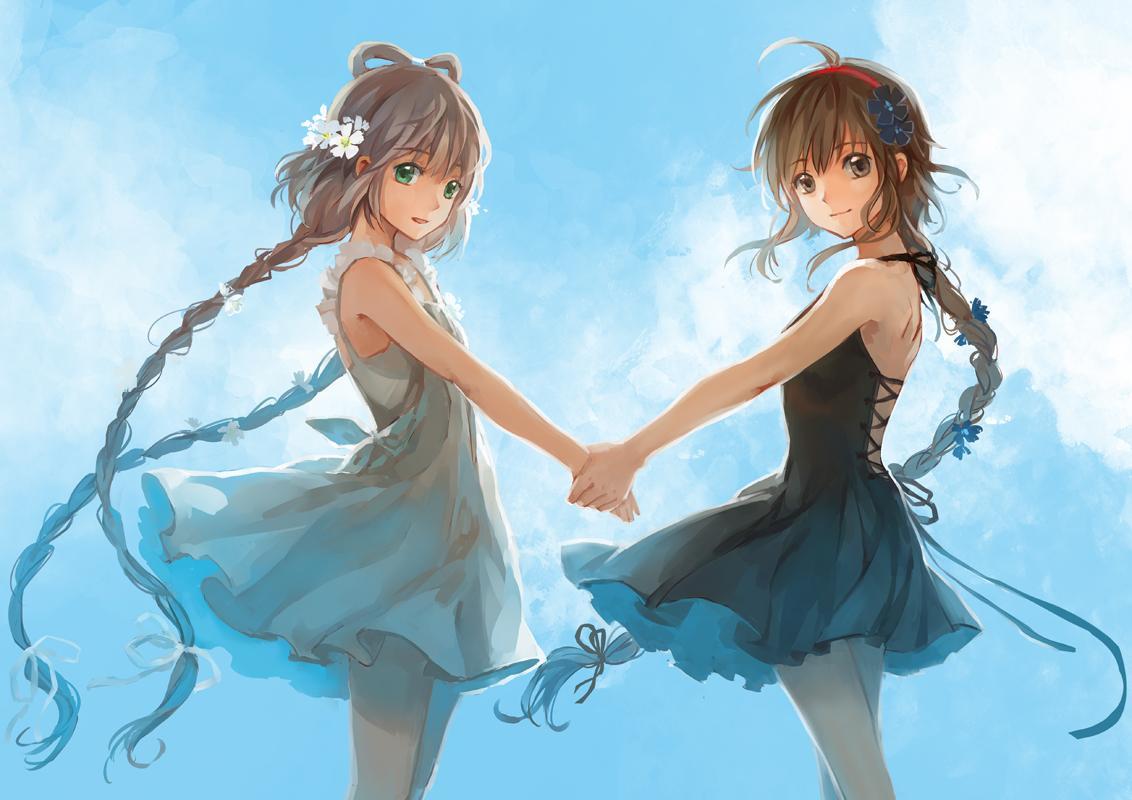 1132x800 Anime Friends Phone Wallpaper