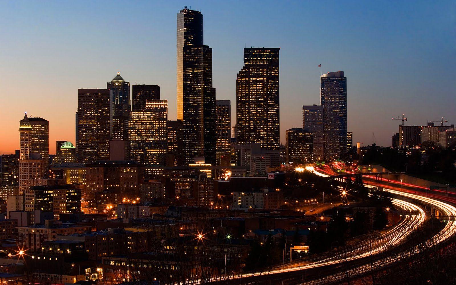 1600x1000 Best Wallpaper: Night City Lights Wallpaper