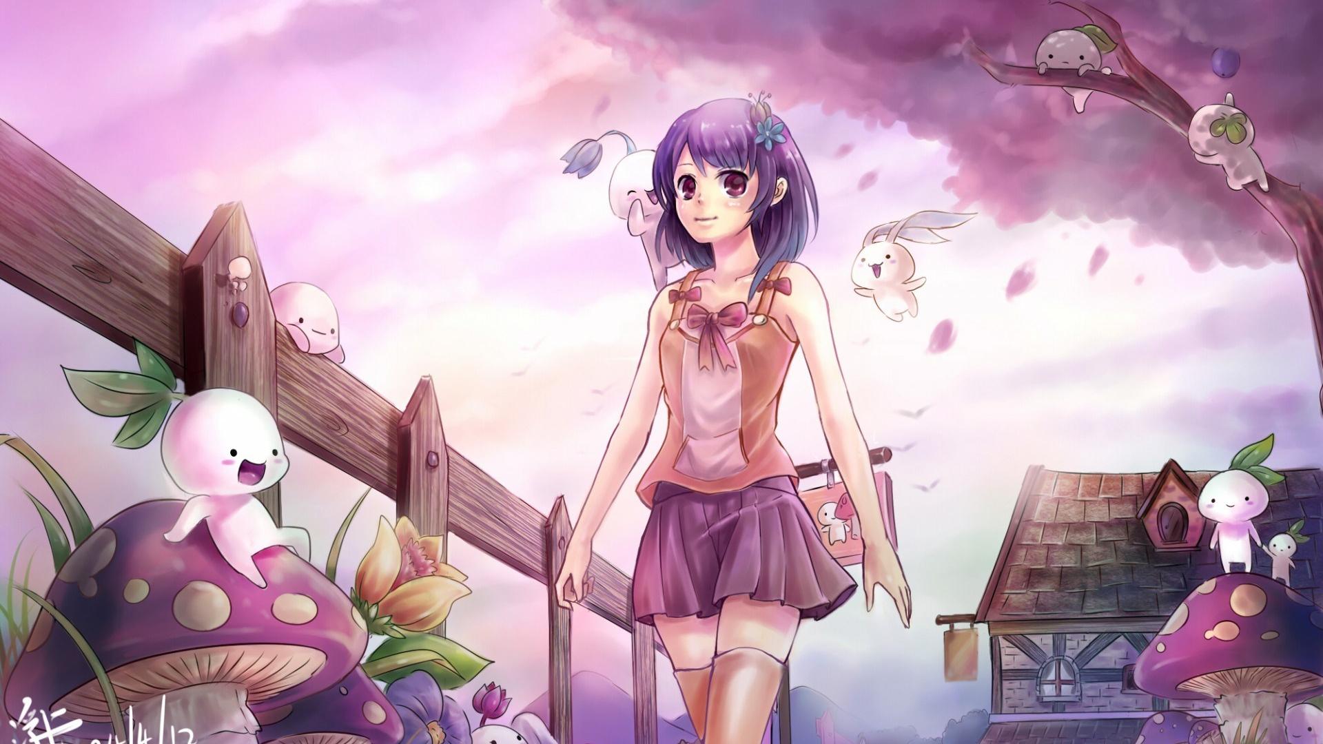 Mushroom girl because why not  Anime Art Amino