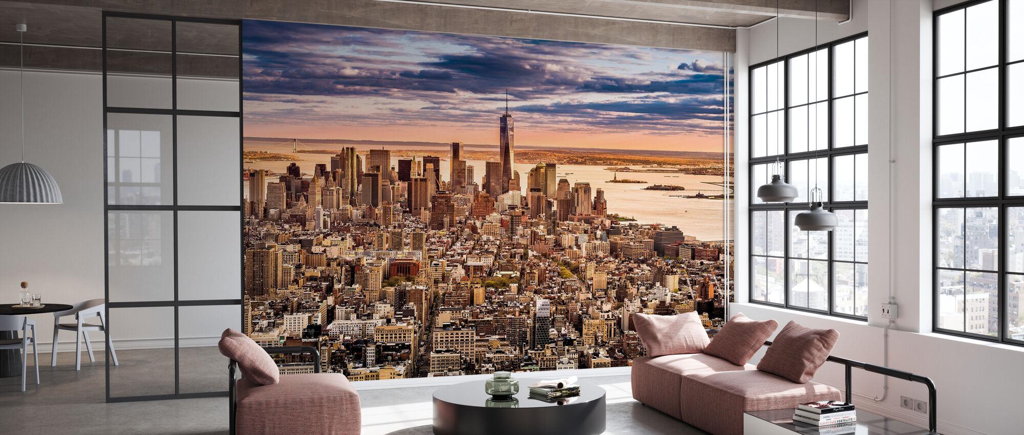 2000x850 New York Panorama before Sunset