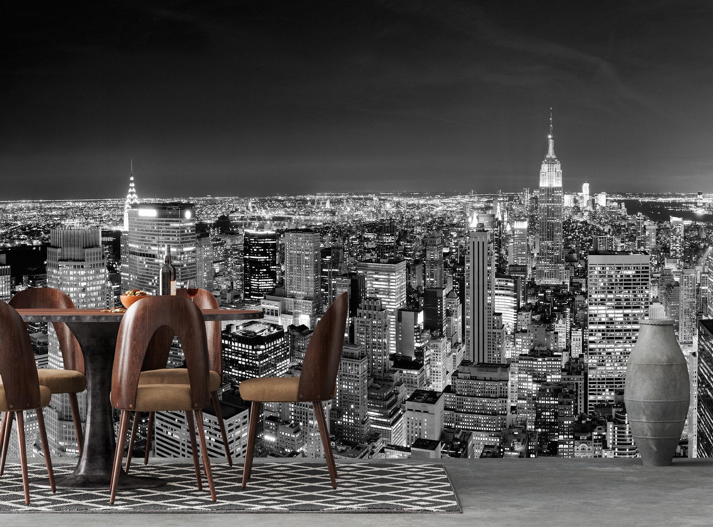 2500x1850 Peel and Stick Self Adhesive City Wallpaper Removable