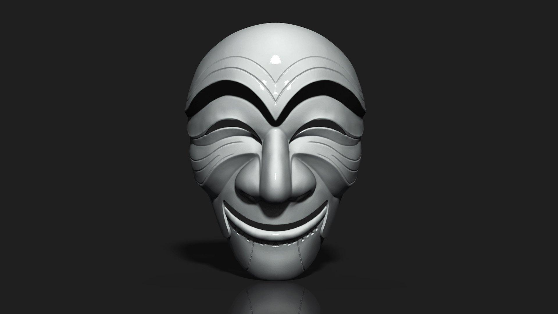 1920x1080 Money Heist Mask Economic Area Ready 3D Model