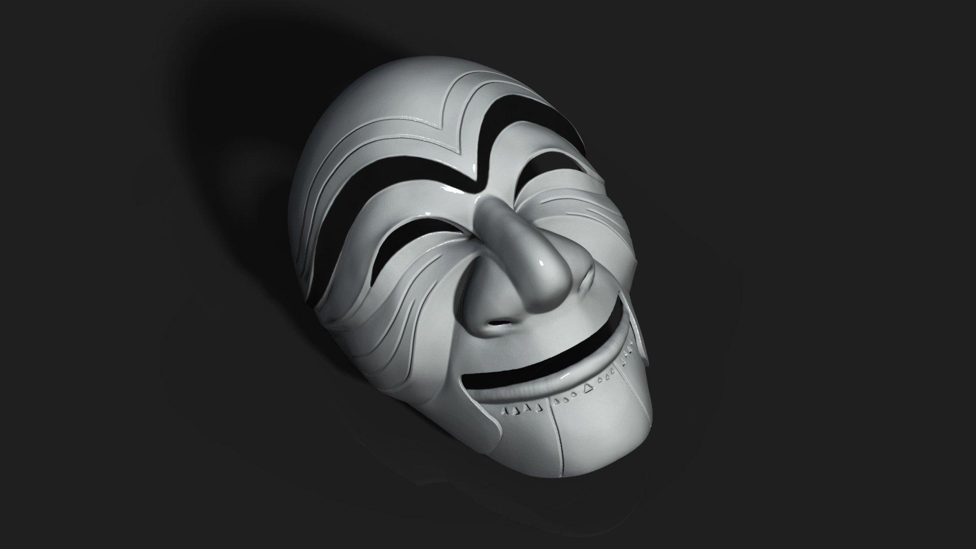 1920x1080 Money Heist Mask Economic Area Ready 3D Model