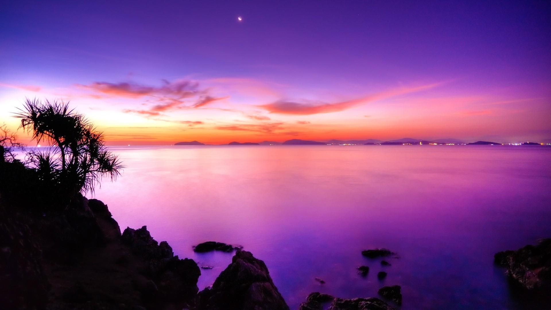 1920x1080 Pink Sunset Wallpaper