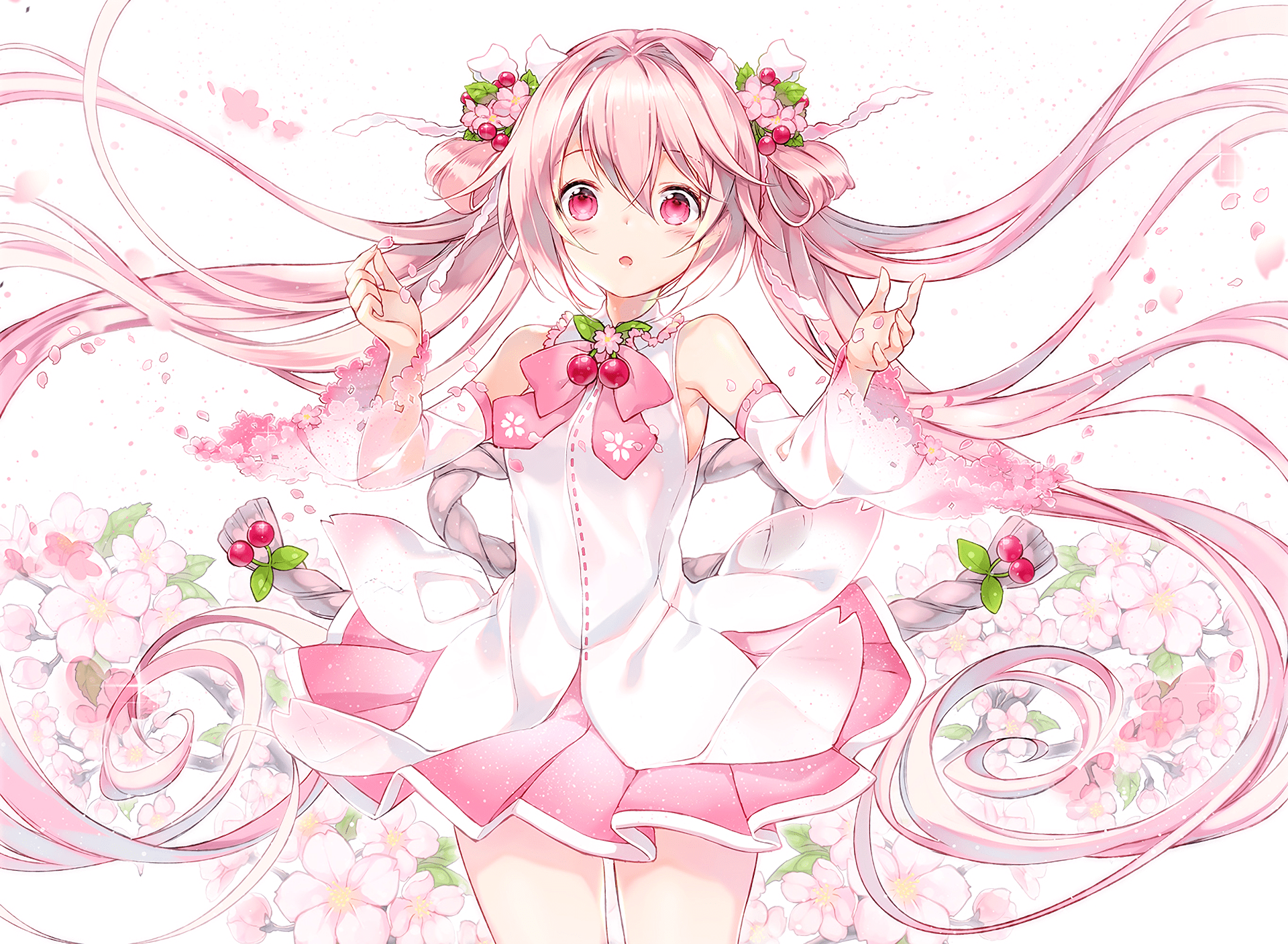 1920x1407 Sakura Miku HD Wallpaper and Background