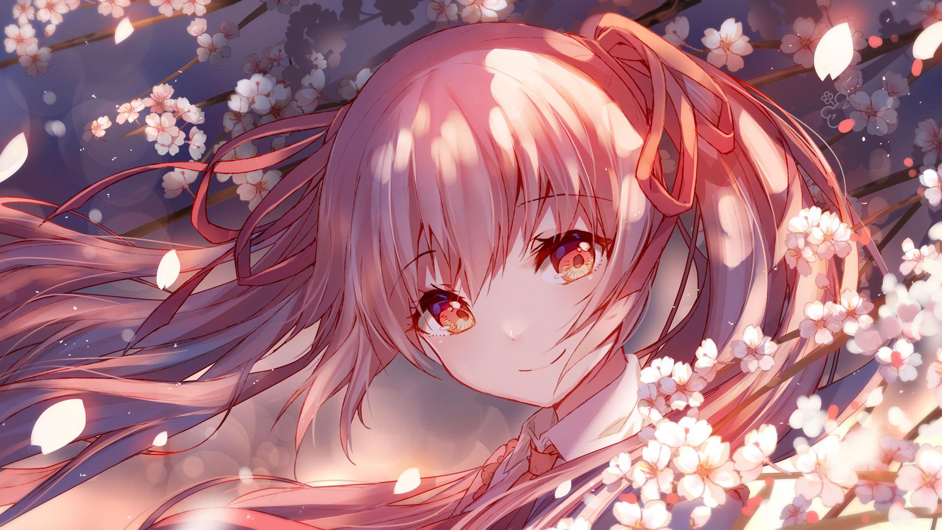 1920x1080 bison cangshu vocaloid hatsune miku sakura miku wallpaper jpeg artifacts
