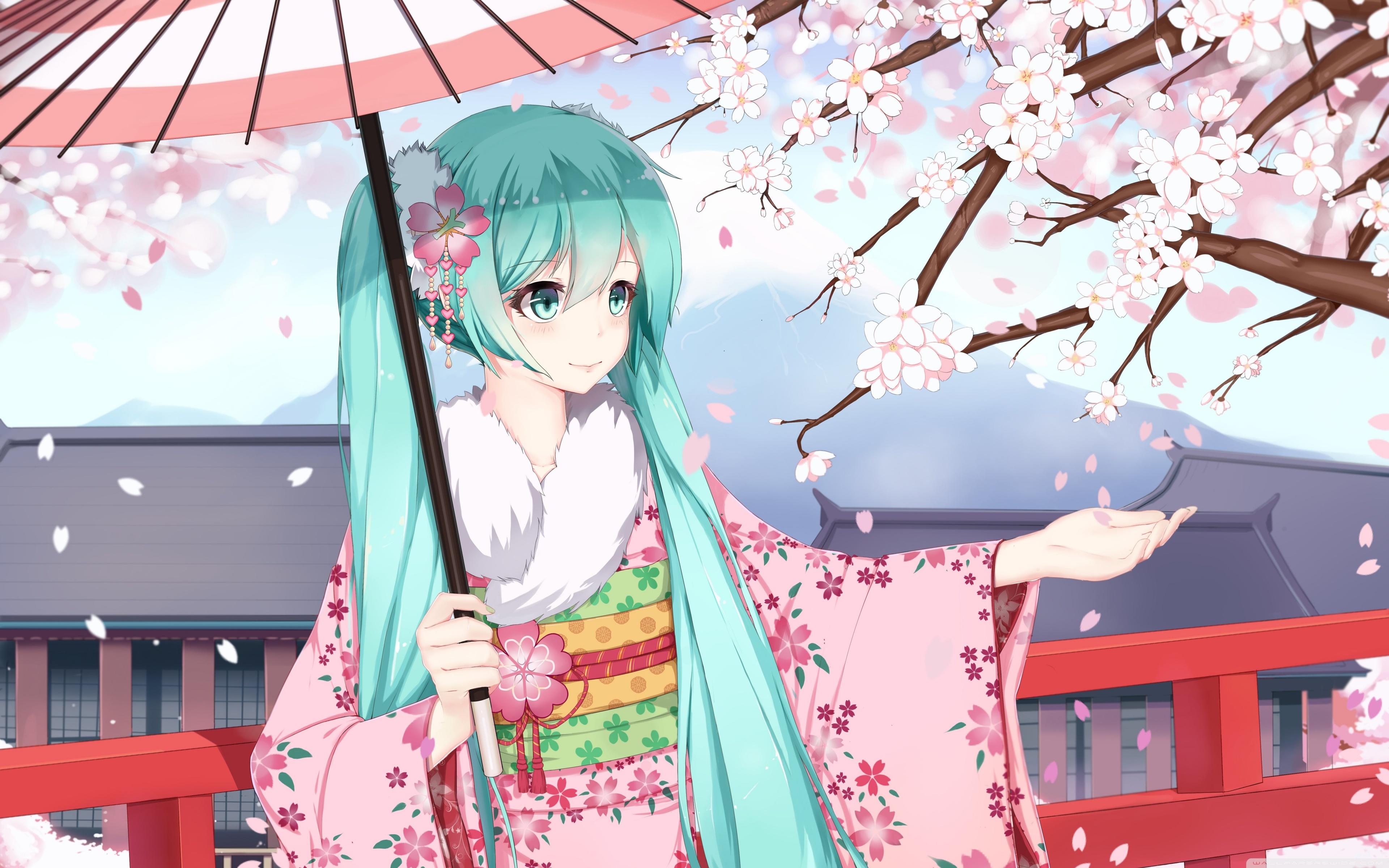 3840x2400 Hatsune Miku Sakura Ultra HD Desktop Background Wallpaper for 4K UHD TV : Widescreen & UltraWide Desktop & Laptop : Multi Display, Dual Monitor : Tablet