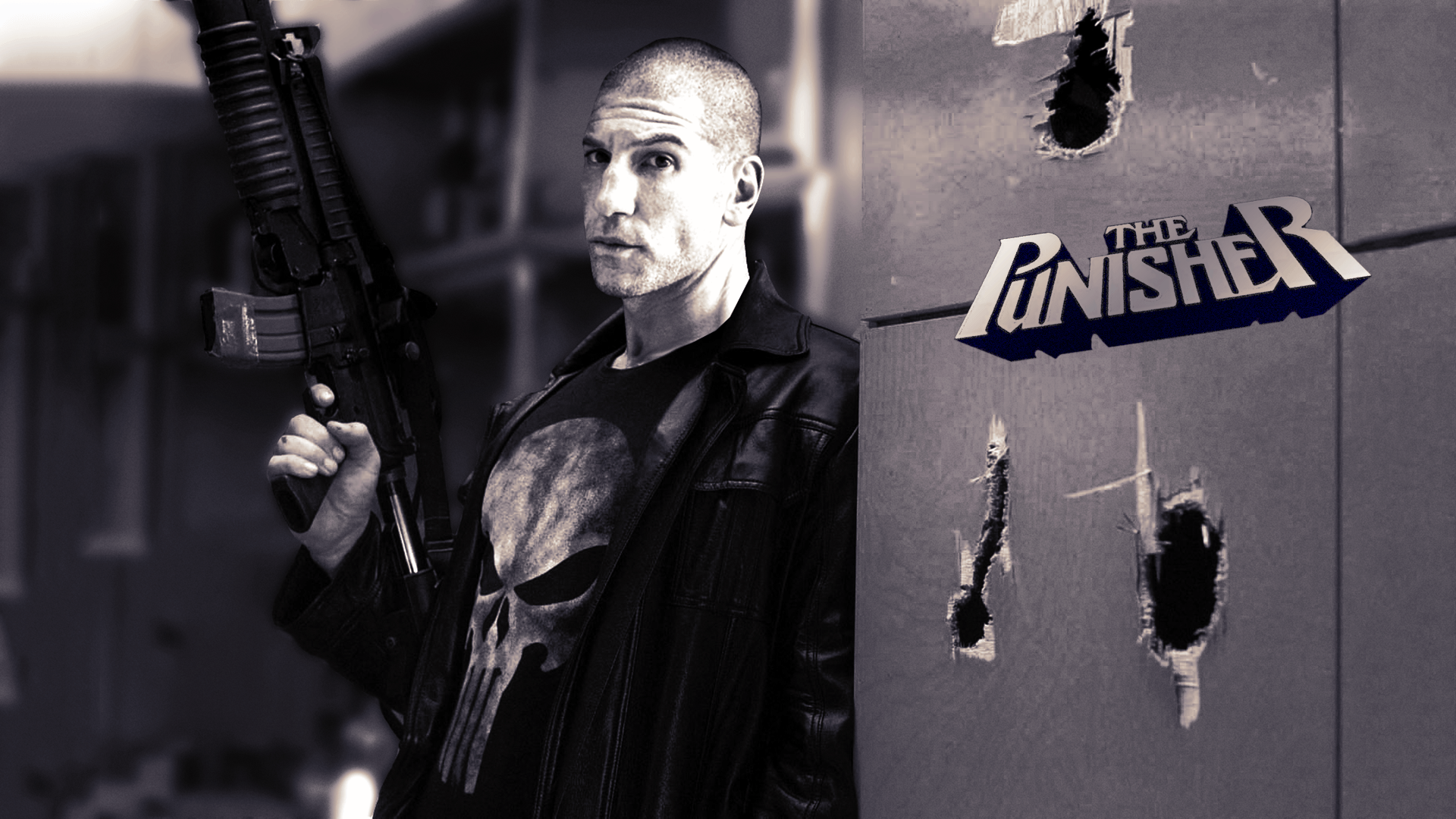 1920x1080 TV: Daredevil Jon Bernthal as The Punisher (1080p Wallpaper)