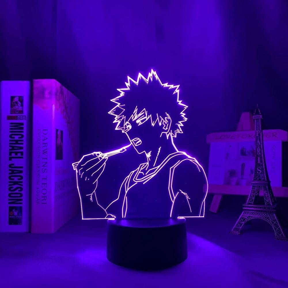 1000x1000 Buy My Hero Academia Katsuki Bakugo Light Anime lamp 3D for Kid Bedroom LED Decor Lighting Child Christmas Gift Bedside Colorful Nightlight16 Color with Remote Online in Indonesia. B09BRB9LN3