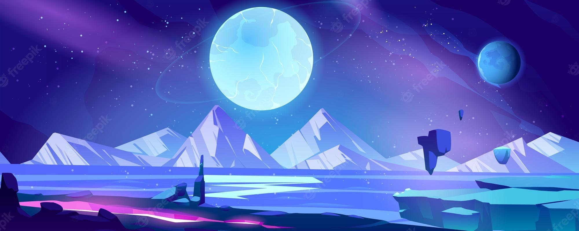 2000x800 Space illustration Vectors & Illustrations for Free Download