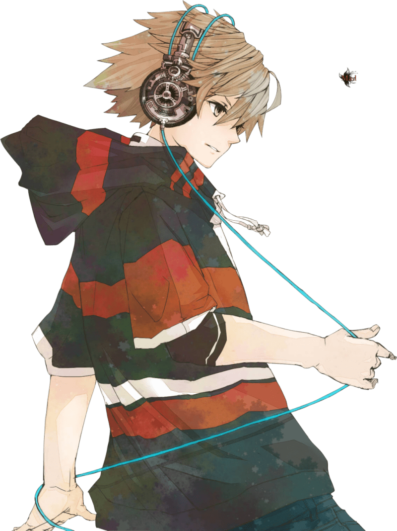800x1068 Anime Boy is listening Music PNG Image. Anime, Anime boy, Anime boy with headphones