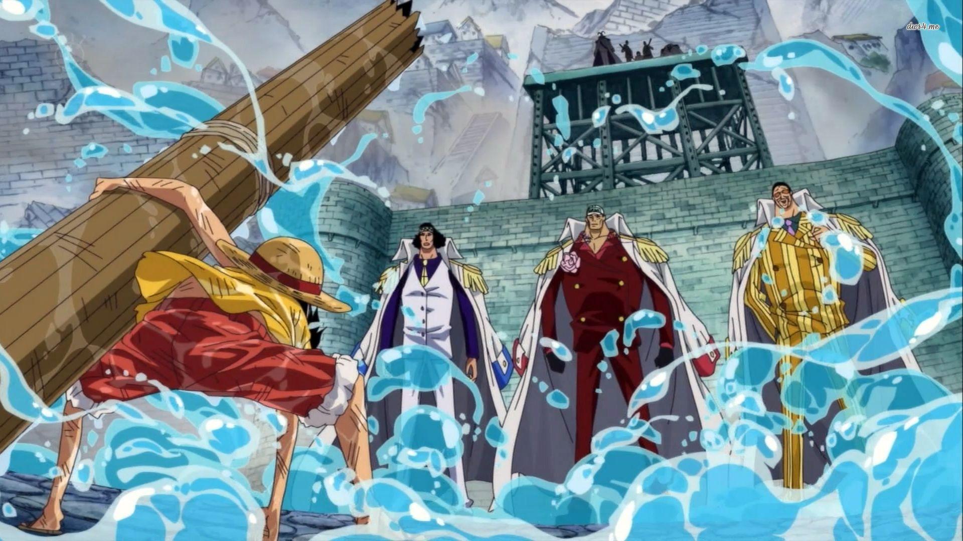 1920x1080 Free download Luffy 3 Admirals One Piece Wallpaper 34496650 [1920x1080] for your Desktop, Mobile & Tablet. Explore Luffy HD Wallpaper. Monkey D Luffy Wallpaper, 4K One Piece Wallpaper, Monkey HD Wallpaper
