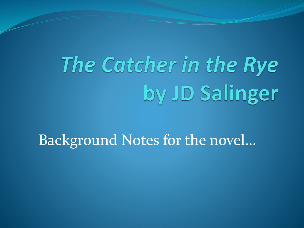 Catcher In The Rye Wallpapers Top Free Catcher In The Rye Backgrounds