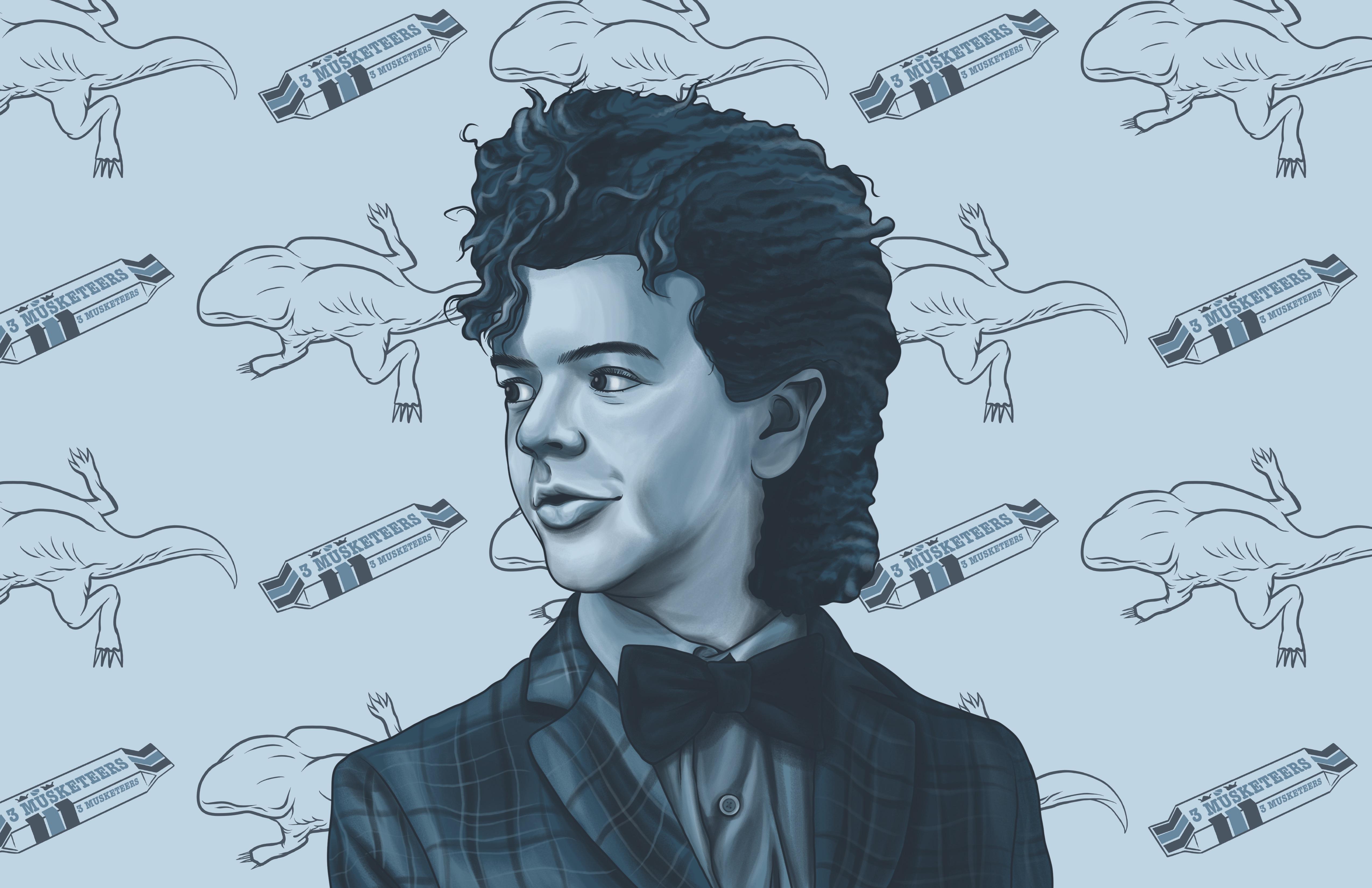 5100x3300 Gaten Matarazzo Aka Dustin Henderson Stranger Things Art Poster Wallpaper, HD TV Series 4K Wallpaper, Image and Background