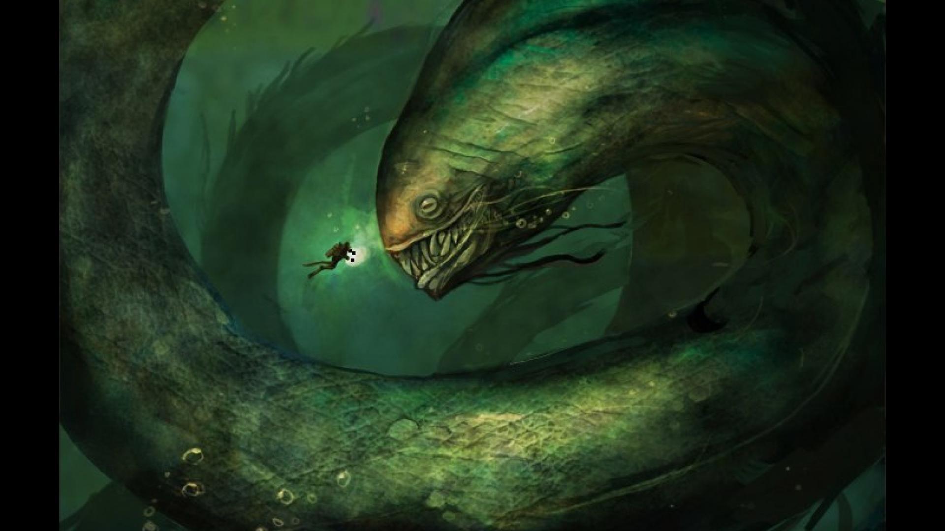 1920x1080 Sea Monster Wallpaper HD