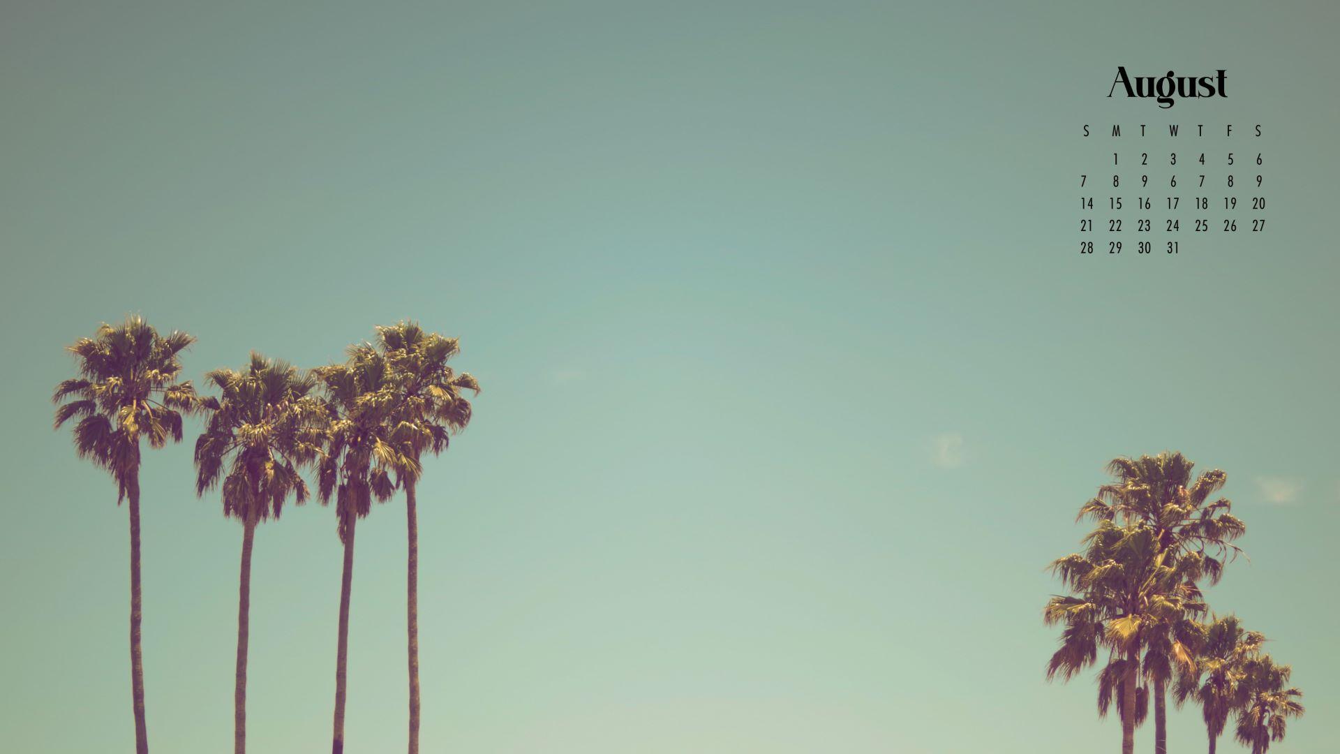 1920x1080 August Calendar Wallpaper Best Desktop & Phone Background