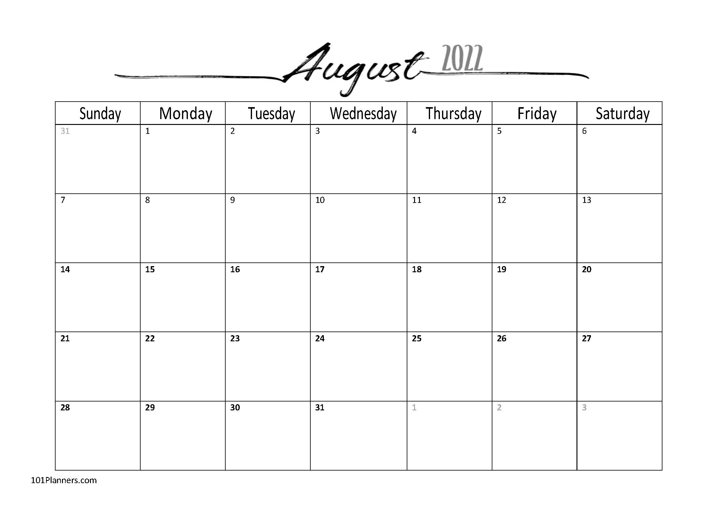 2339x1655 Free Printable August 2022 Calendar