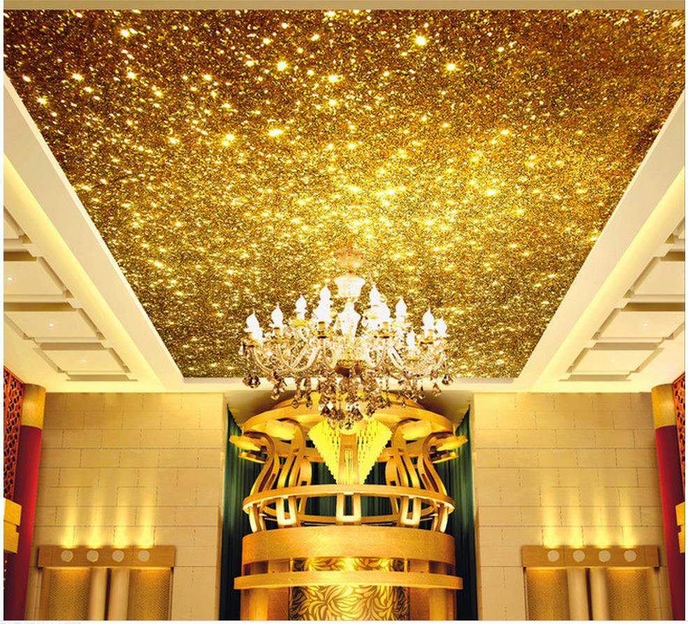 984x893 Golden 3D ceiling murals wallpaper Bright gold particles ceiling design Home Decoration ceiling wallpaper. ceiling murals wallpaper. ceiling wallpapermural wallpaper