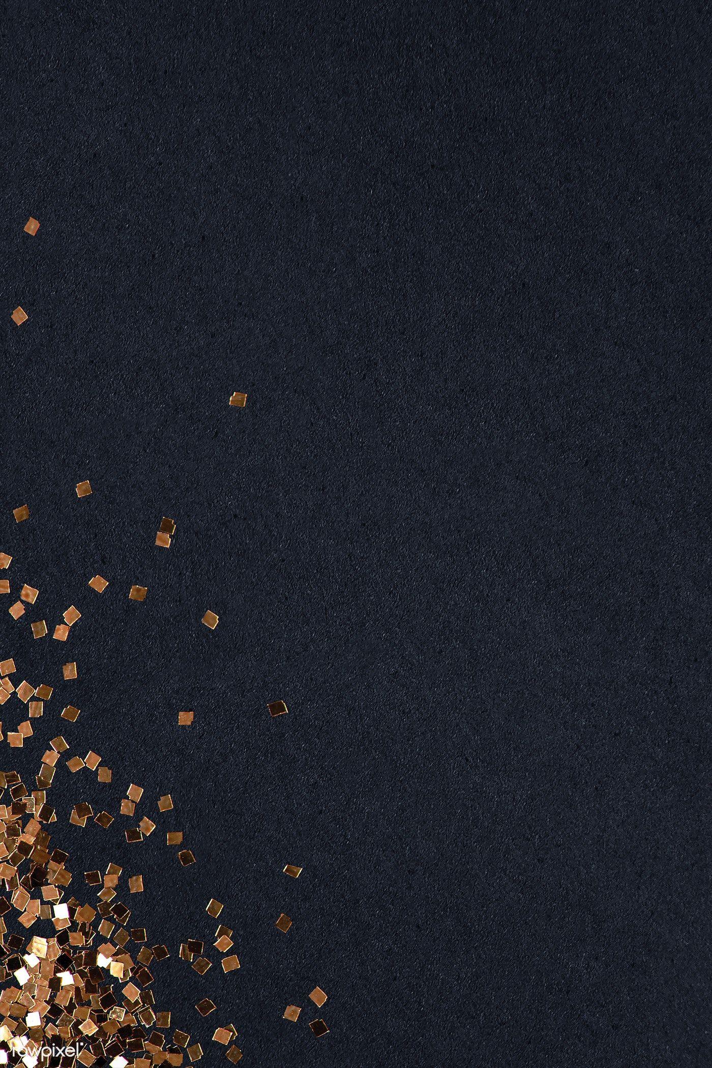 1400x2101 Dusty gold particles pattern background illustration. free image by rawpixel.com / Donlaya. Background patterns, Black background wallpaper, Dark blue background