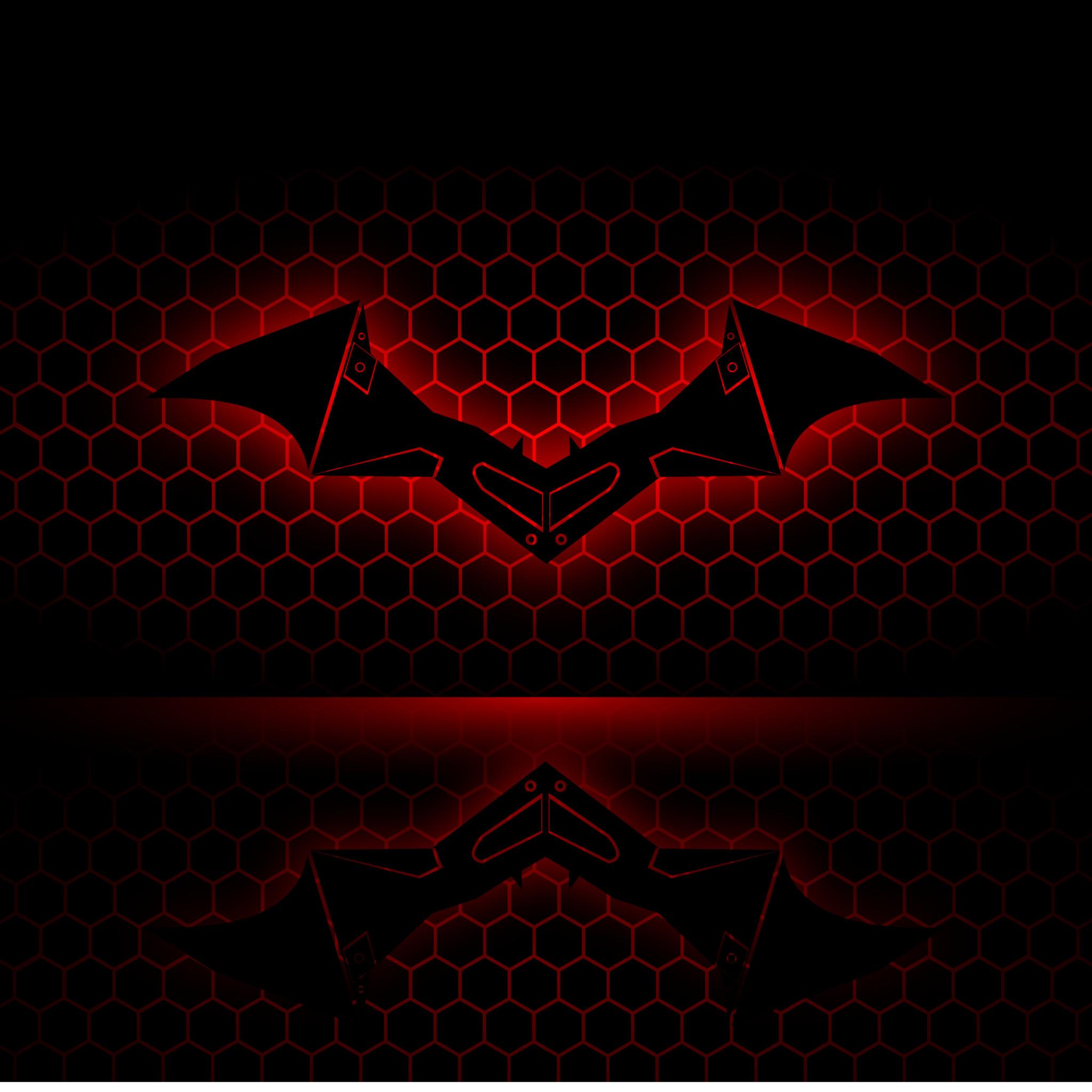 2048x2048 4K The Batman Logo iPad Air Wallpaper, HD Superheroes 4K Wallpaper, Image, Photo and Background