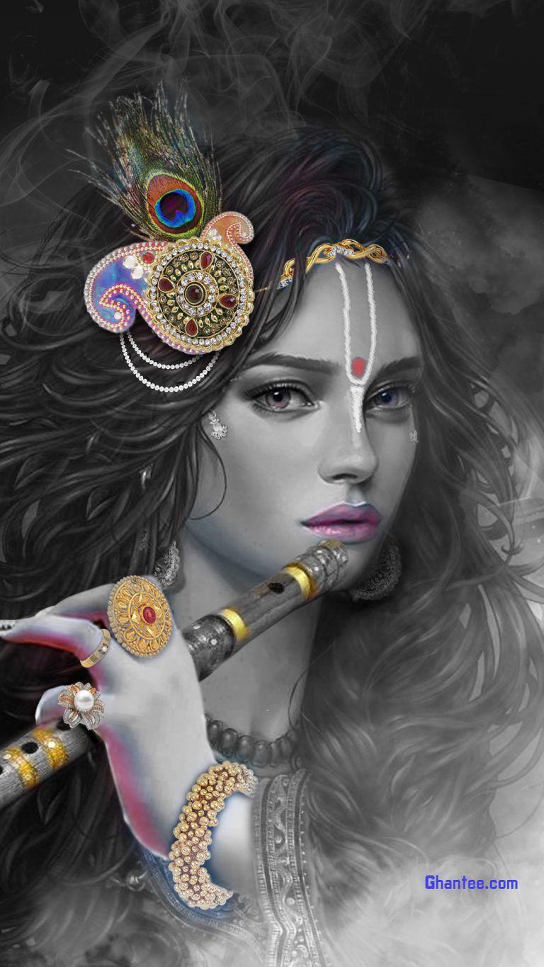 Sri Krishna 3D Wallpaper for mobile downloads
