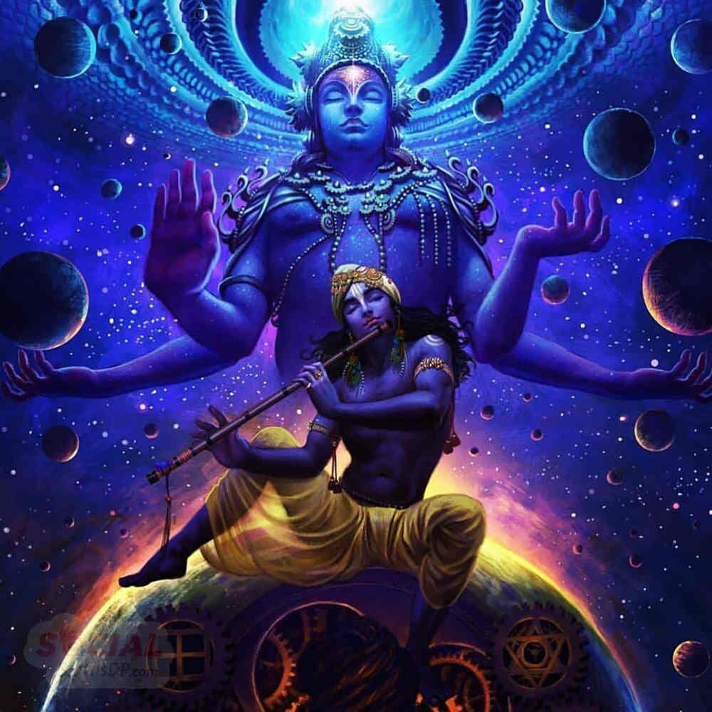 1000x1000 Lord Krishna Image, Photo, Paintings, 3D Wallpaper for WhatsApp, Facebook