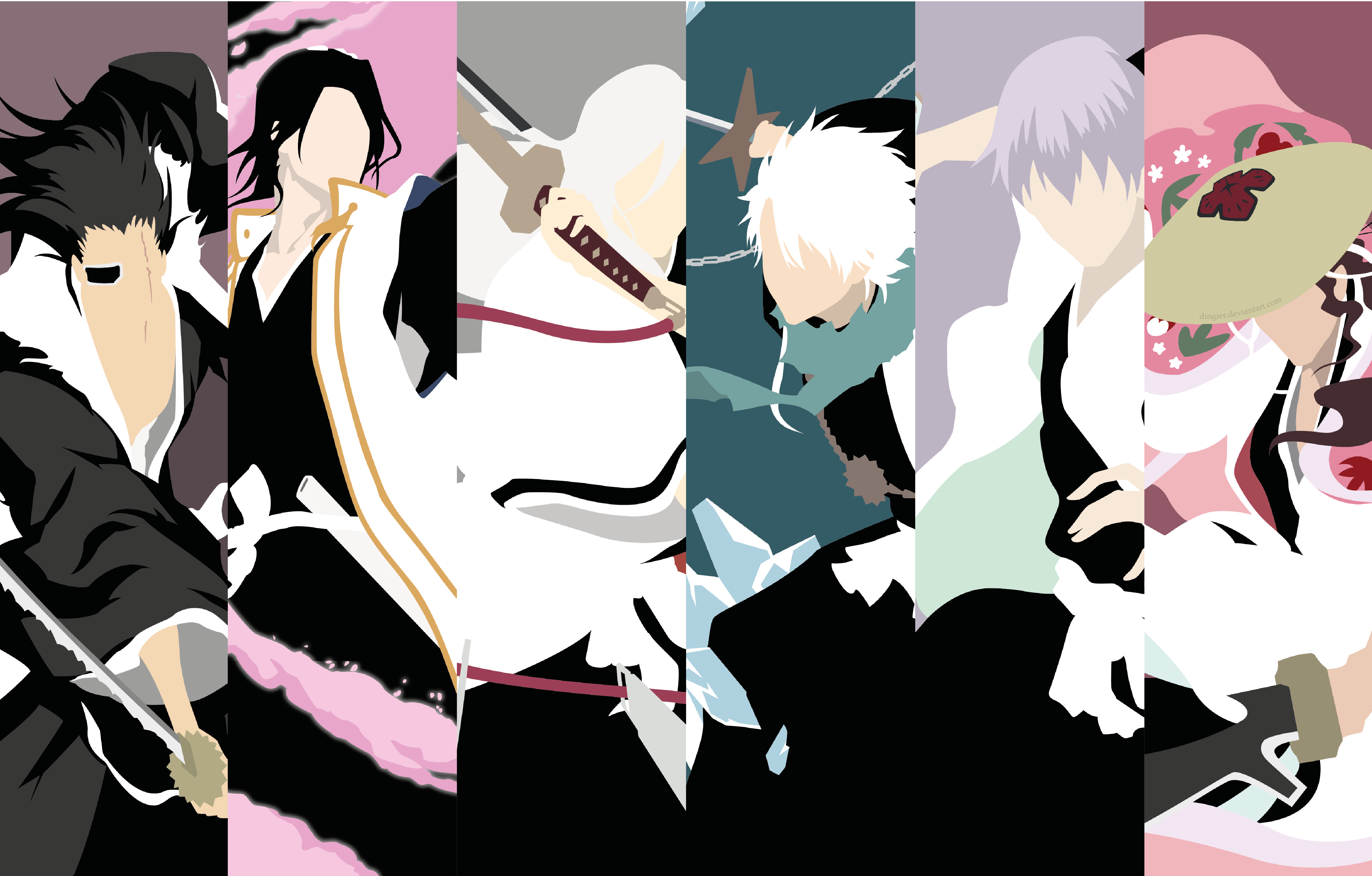 5010x3198 Download Shunsui Kyōraku Gin Ichimaru