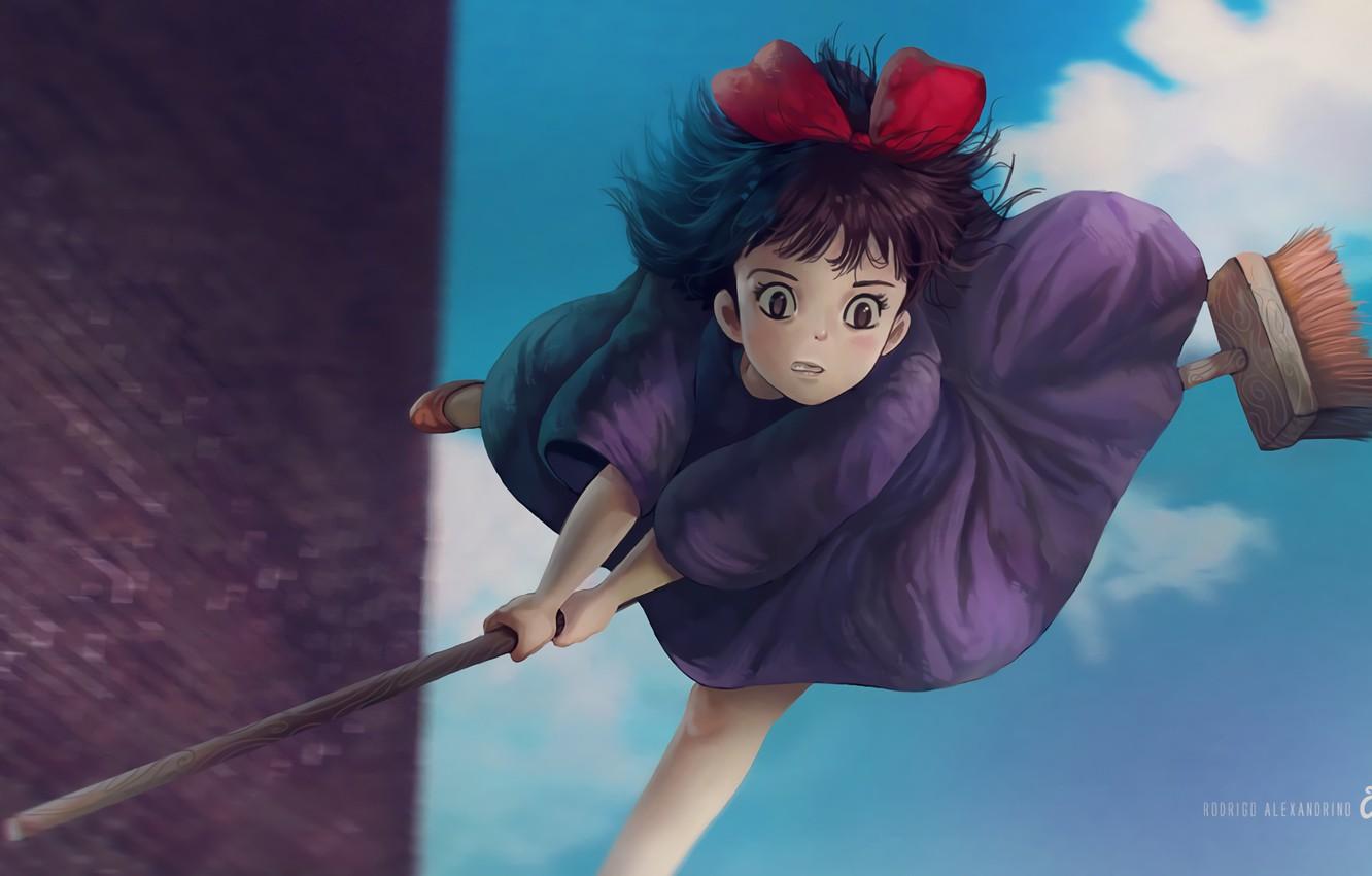 1332x850 Wallpaper Anime, Kiki's Delivery Service, Studio Ghibli image for desktop, section прочее