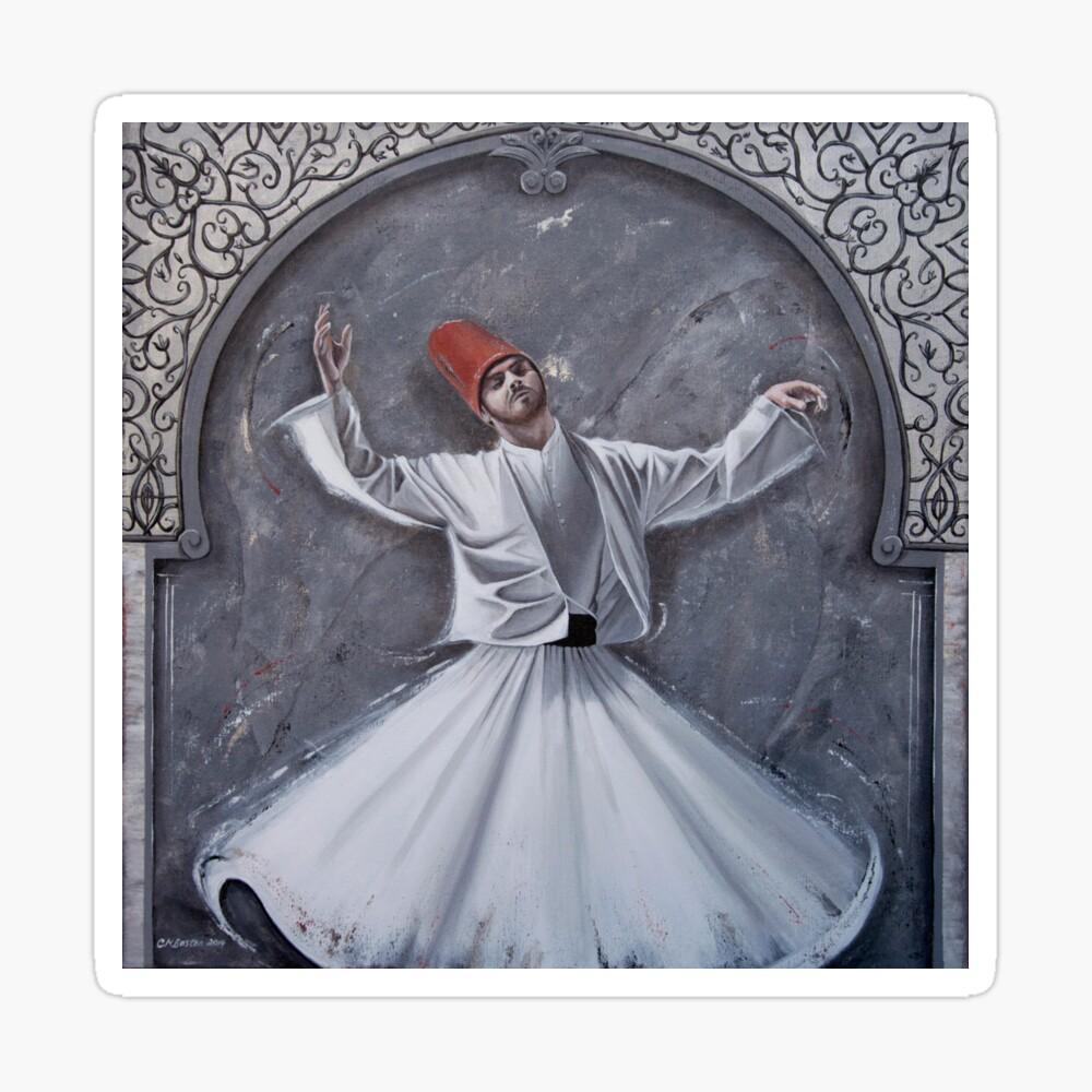 1000x1000 Ottoman Dervish on Slate Metal Print