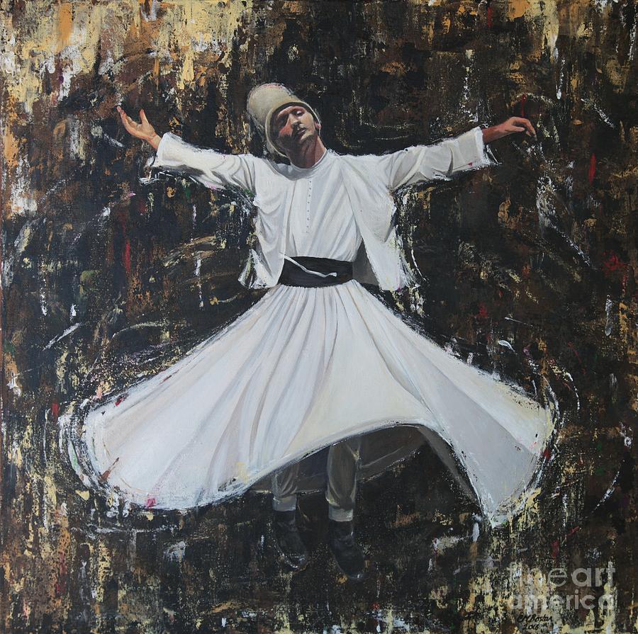 900x895 Whirling Dervish Painting by Carol Bostan. Fine Art America