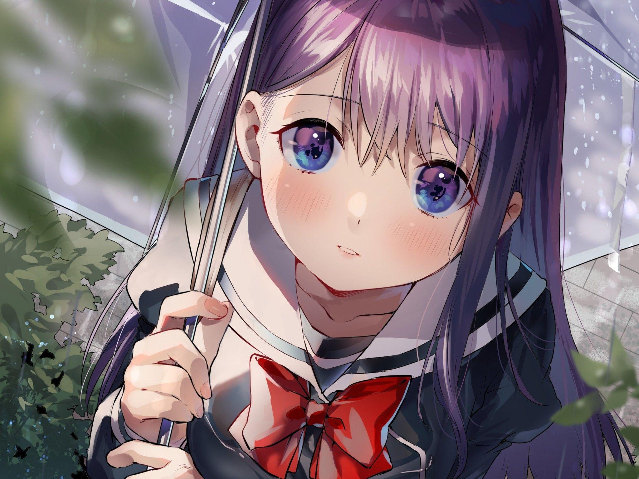 2048x1536 All Anime School Girls Wallpaper