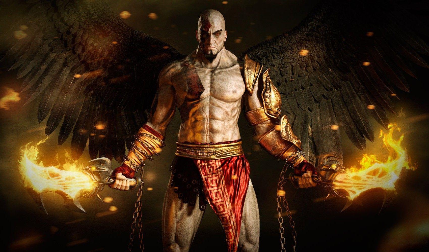 1700x1001 God Of War, Kratos, Video Games, Wings Wallpaper HD / Desktop