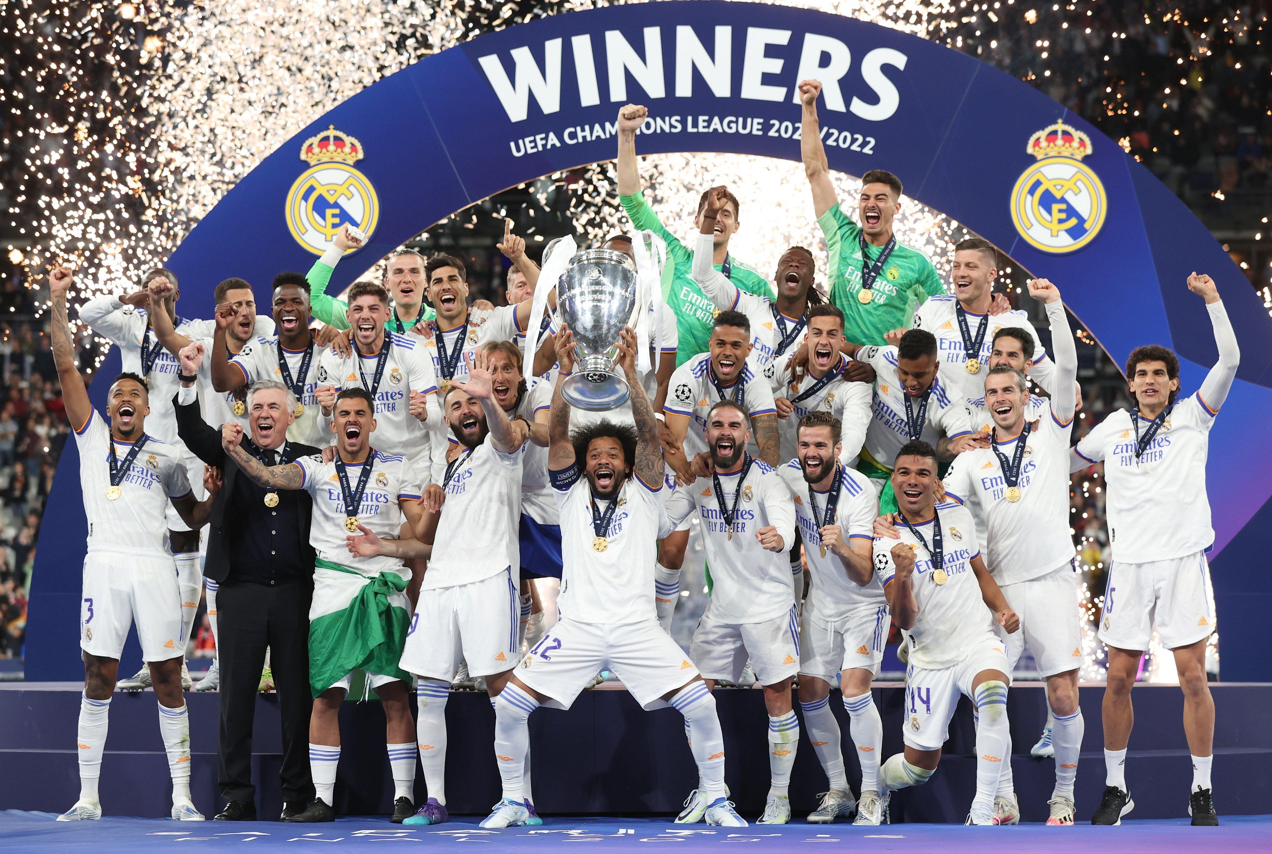 Real Madrid UEFA Champions League Champions 2022 Wallpapers  Wallpaper Cave