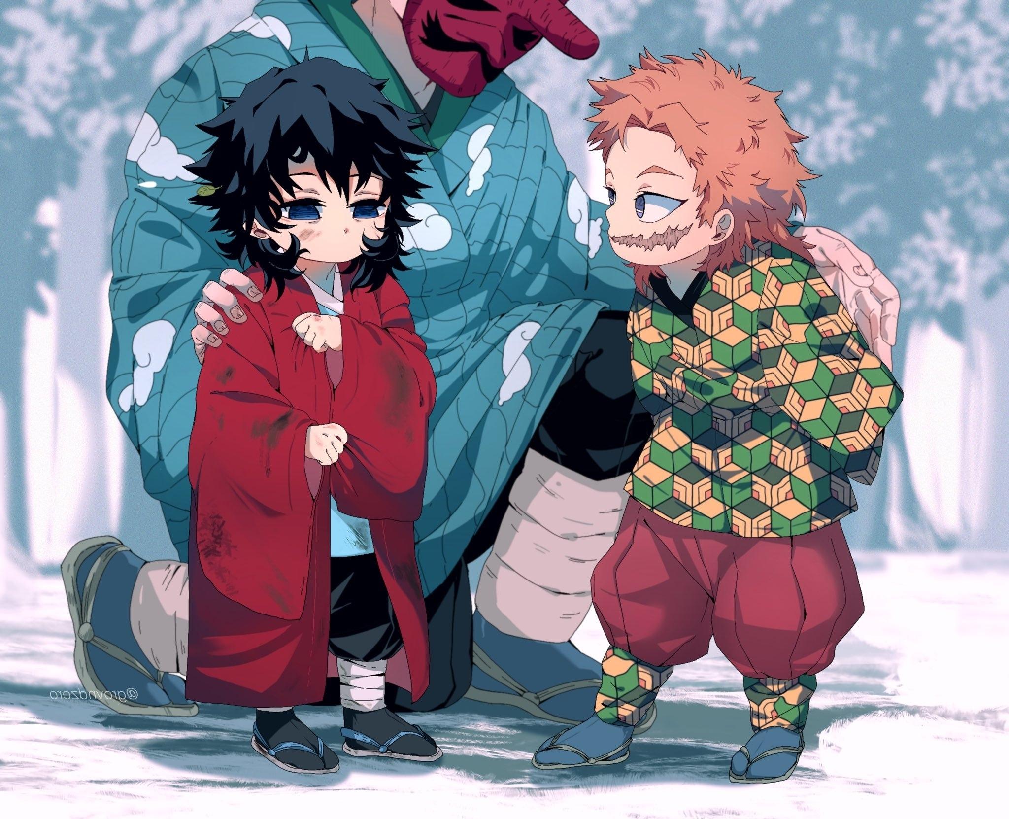 2048x1662 Wallpaper Sabito, Urokodaki Sakonji, Demon Slayer, Tomioka Giyuu, Kimetsu No Yaiba:2048x1662