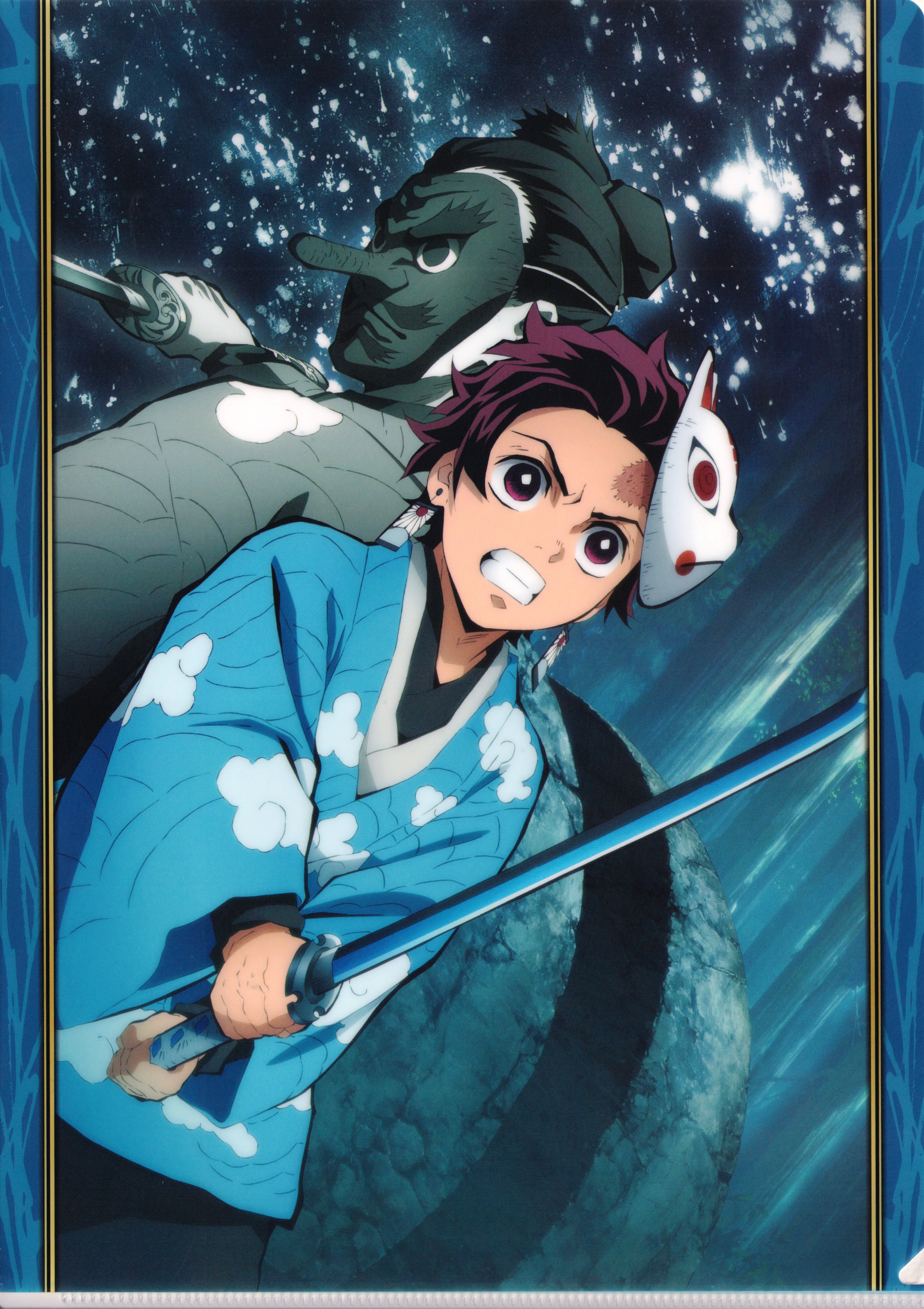 5901x8356 Kimetsu no Yaiba (Tanjirou Kamado, Sakonji Urokodaki)