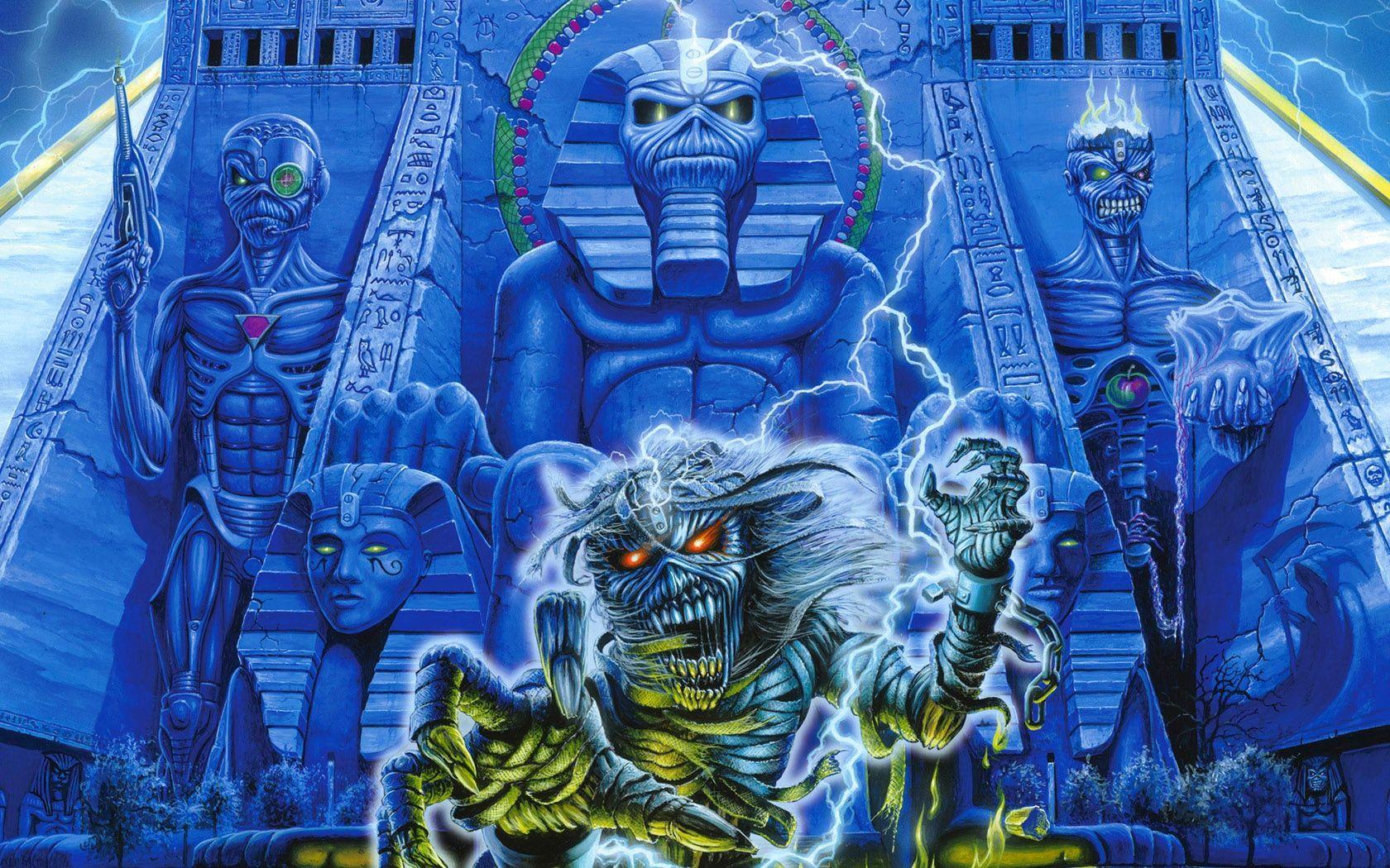 1680x1050 Download wallpaper 1680x1050 iron maiden, undead, egypt, pharaohs