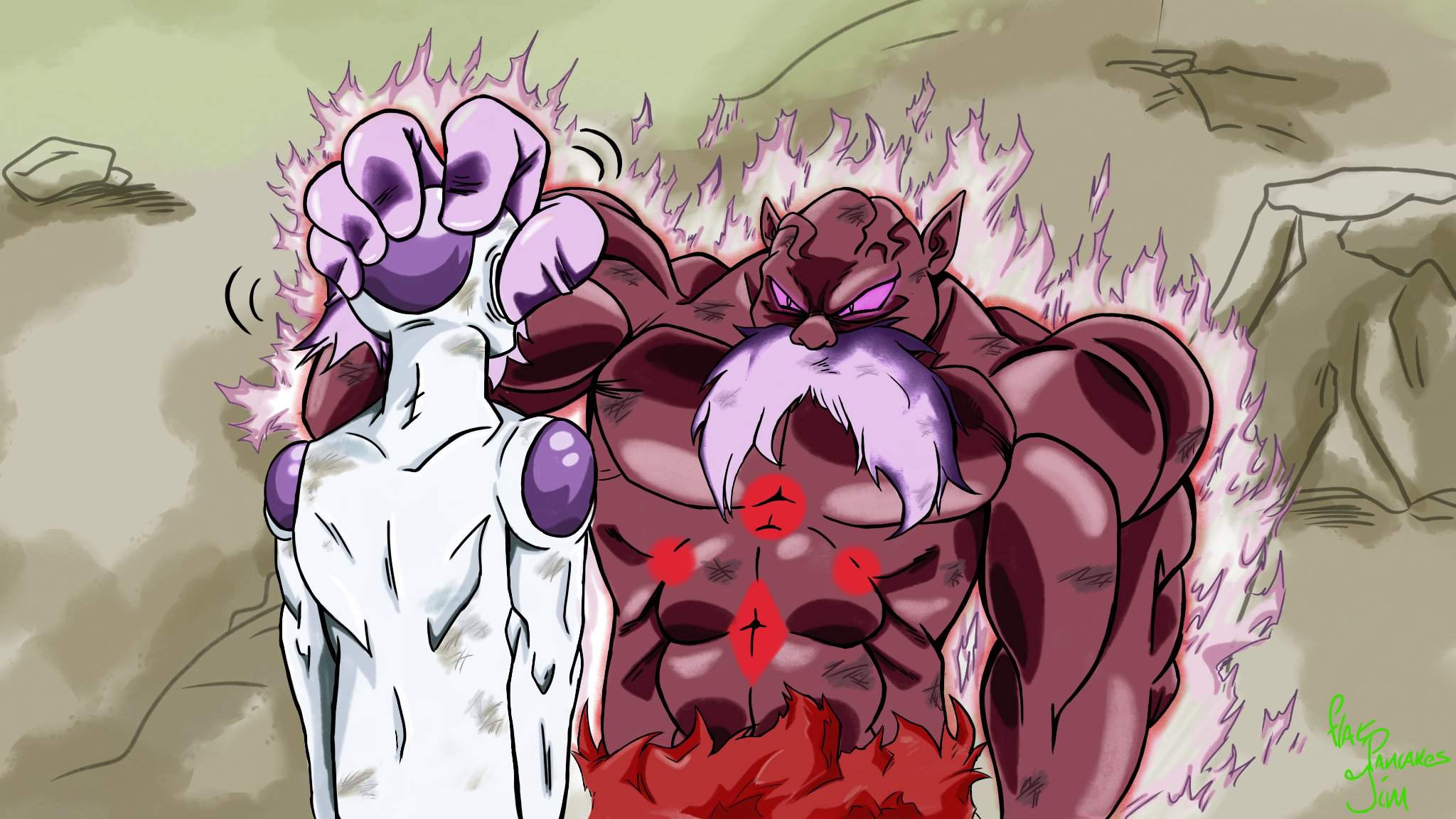 2048x1152 GoD Toppo vs Freeza