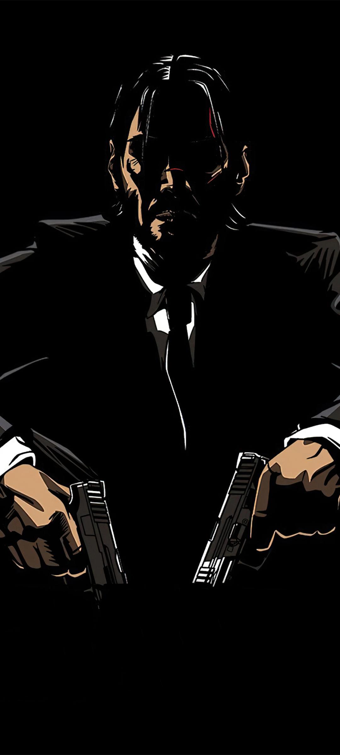 1080x2400 John Wick Baba Yaga Minimal Amoled 1080x2400 Resolution Wallpaper, HD Movies 4K Wallpaper, Image, Photo and Background