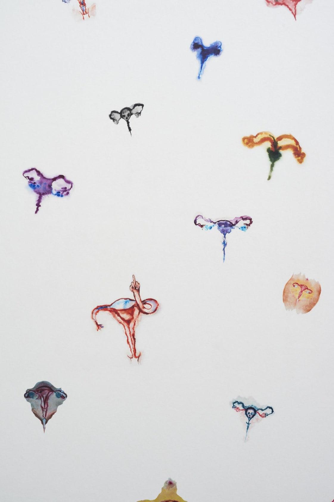 1121x1680 Annette Messager, Papier peint Utérus (Wallpaper Uterus)