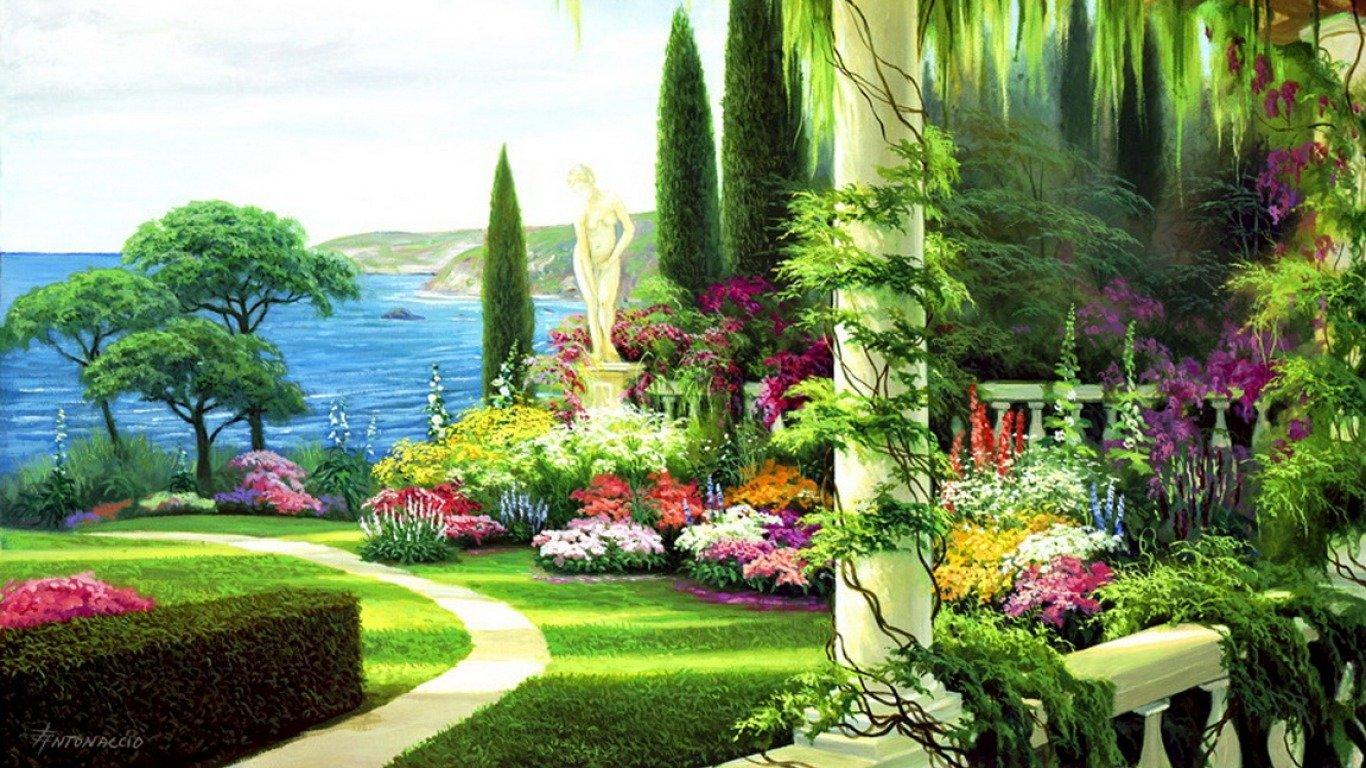 1366x768 Ocean Garden