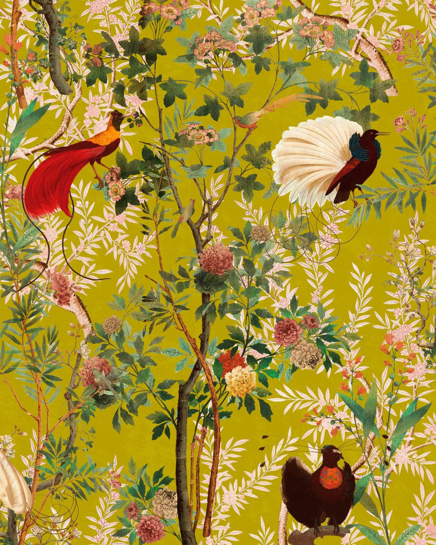 1728x2160 Royal Garden Wallpaper in Green from the Wallpaper Compendium Collecti
