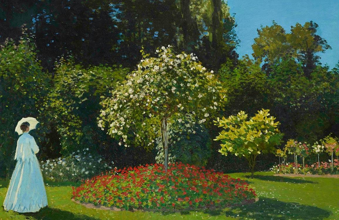 1155x750 Lady in the Garden Famous Painting Wall Murals. Ever Wallpaper UK