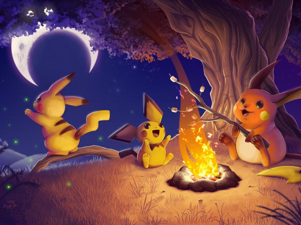 1024x768 Raichu Wallpaper 13 X 828