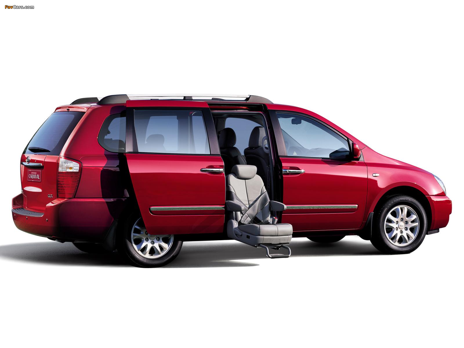 1600x1200 Kia Grand Carnival (VQ) 2006–10 wallpaper (1600x1200)