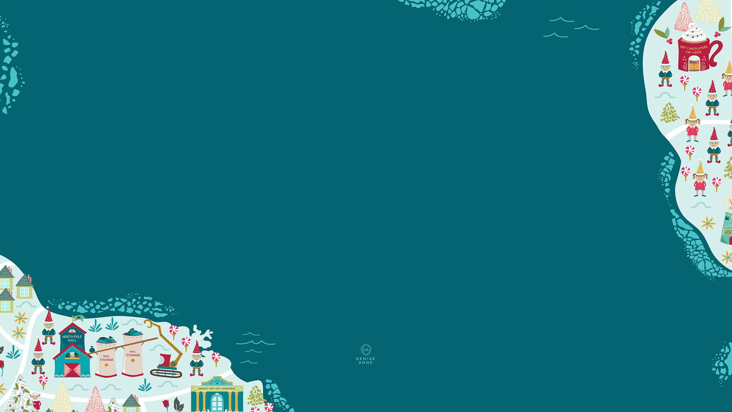 2560x1440 Free Christmas Desktop Wallpaper's North Designs