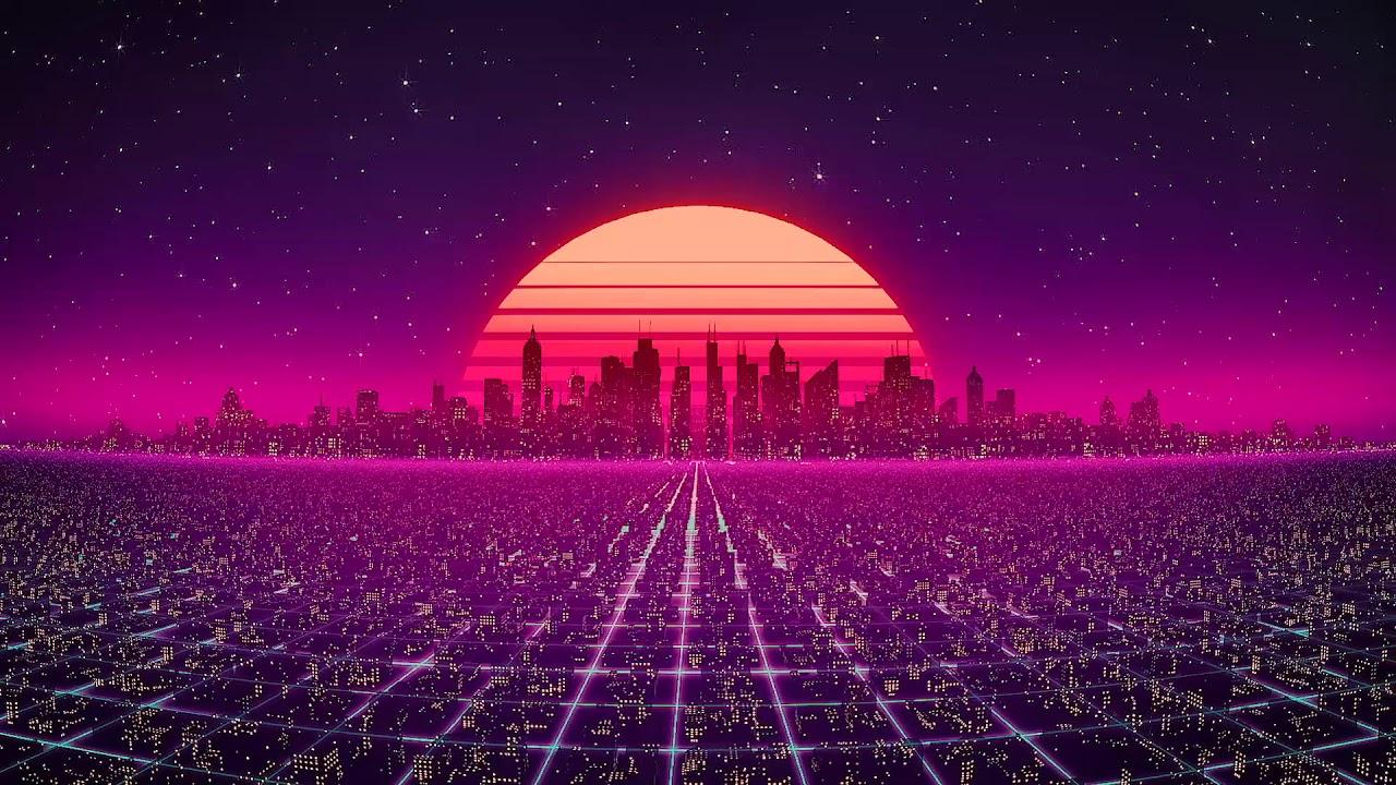 1280x720 Synth City Screensaver by Visualdon (10 Hours)