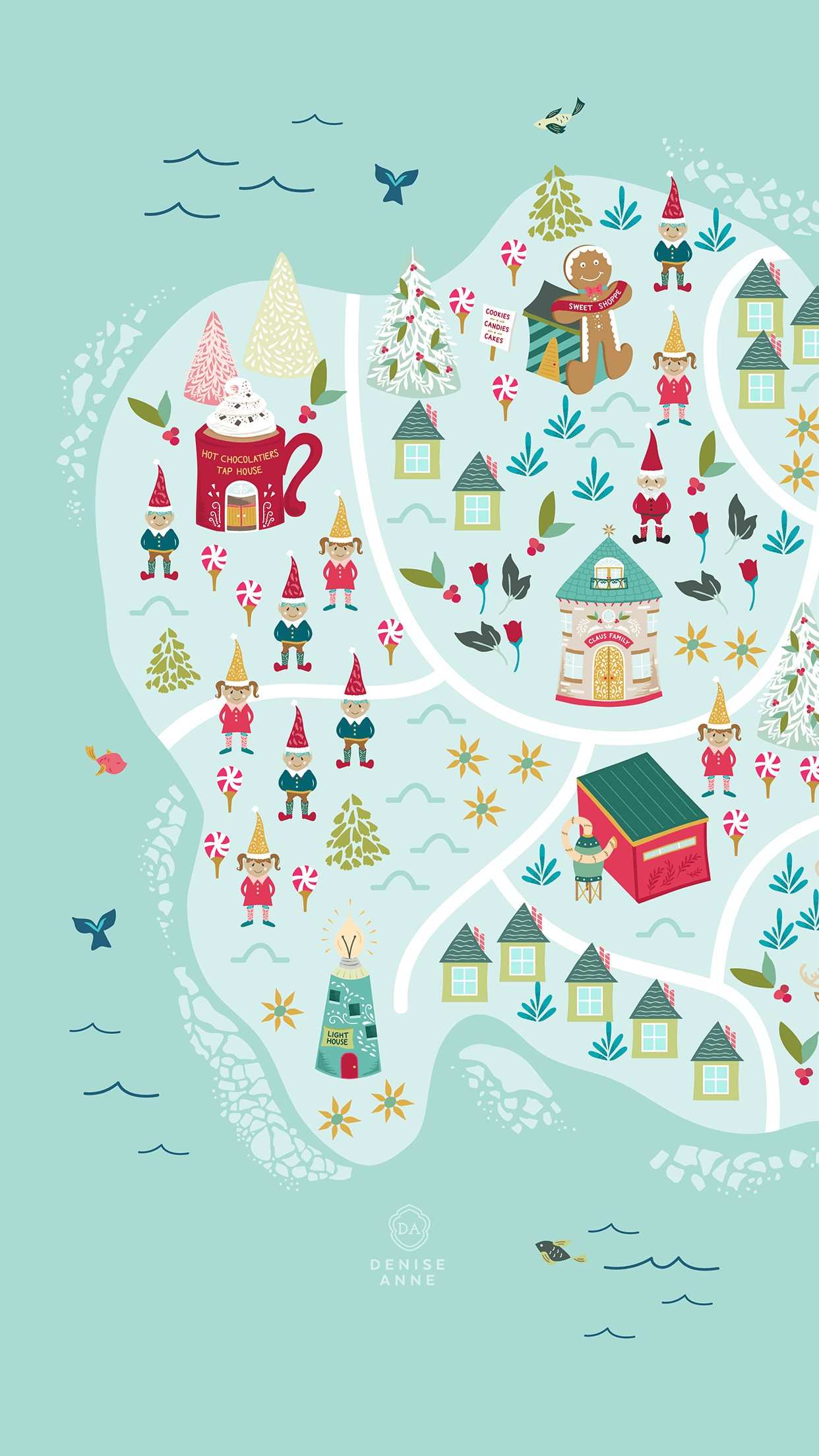 1242x2208 Free Christmas Phone Wallpaper's North Designs di 2018